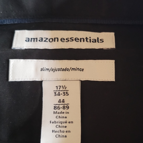 Black dress shirt Size 27.7 34/35 Long Sleeve - Picture 2 of 2